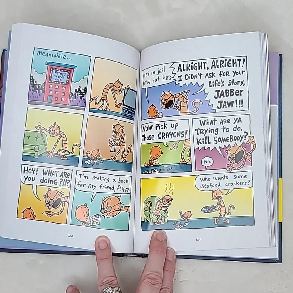 Kids/Children's Illustrated Captain Underpants and Dog Man Two Books Dav Pilkey